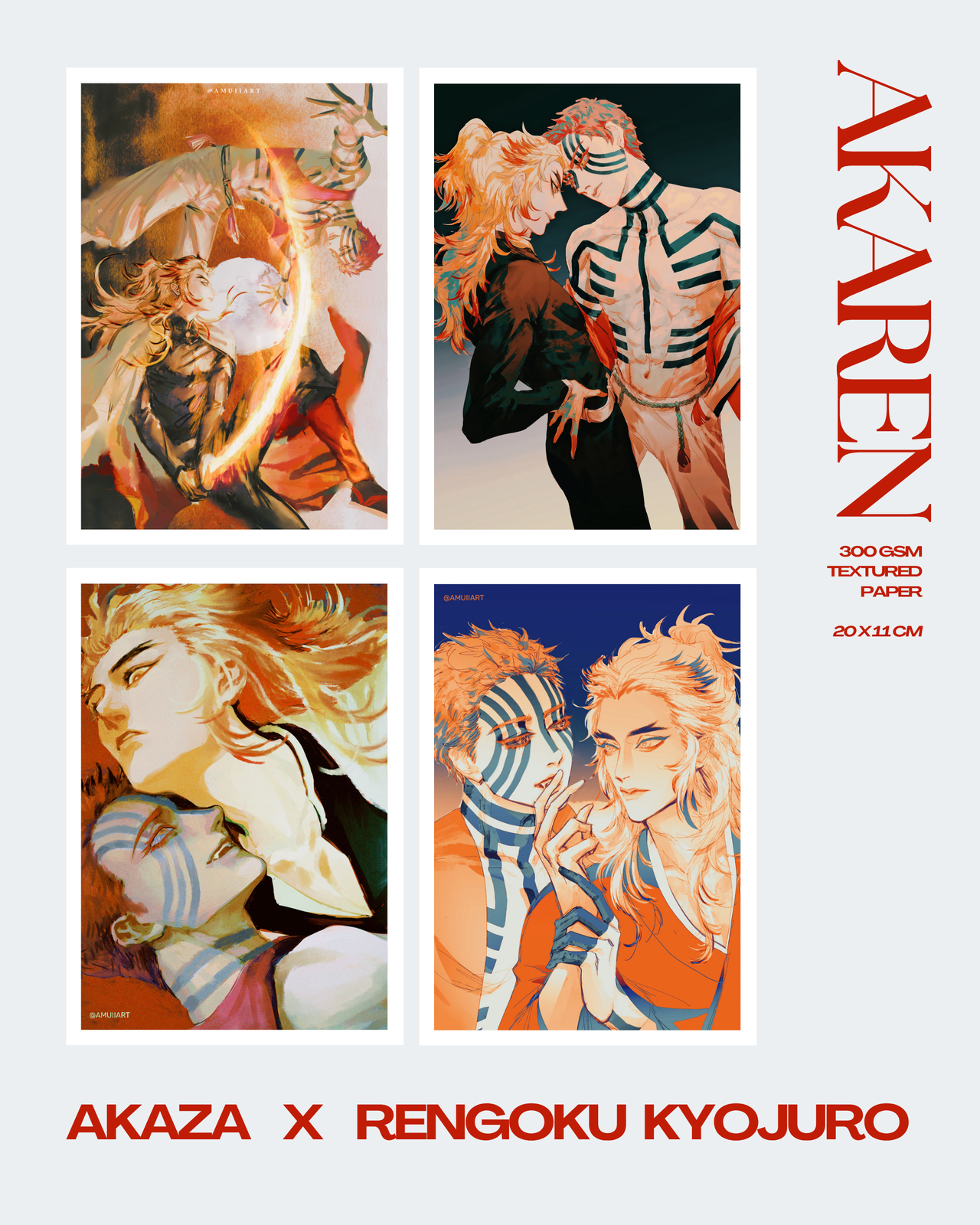 AKAZA x RENGOKU Art Prints
