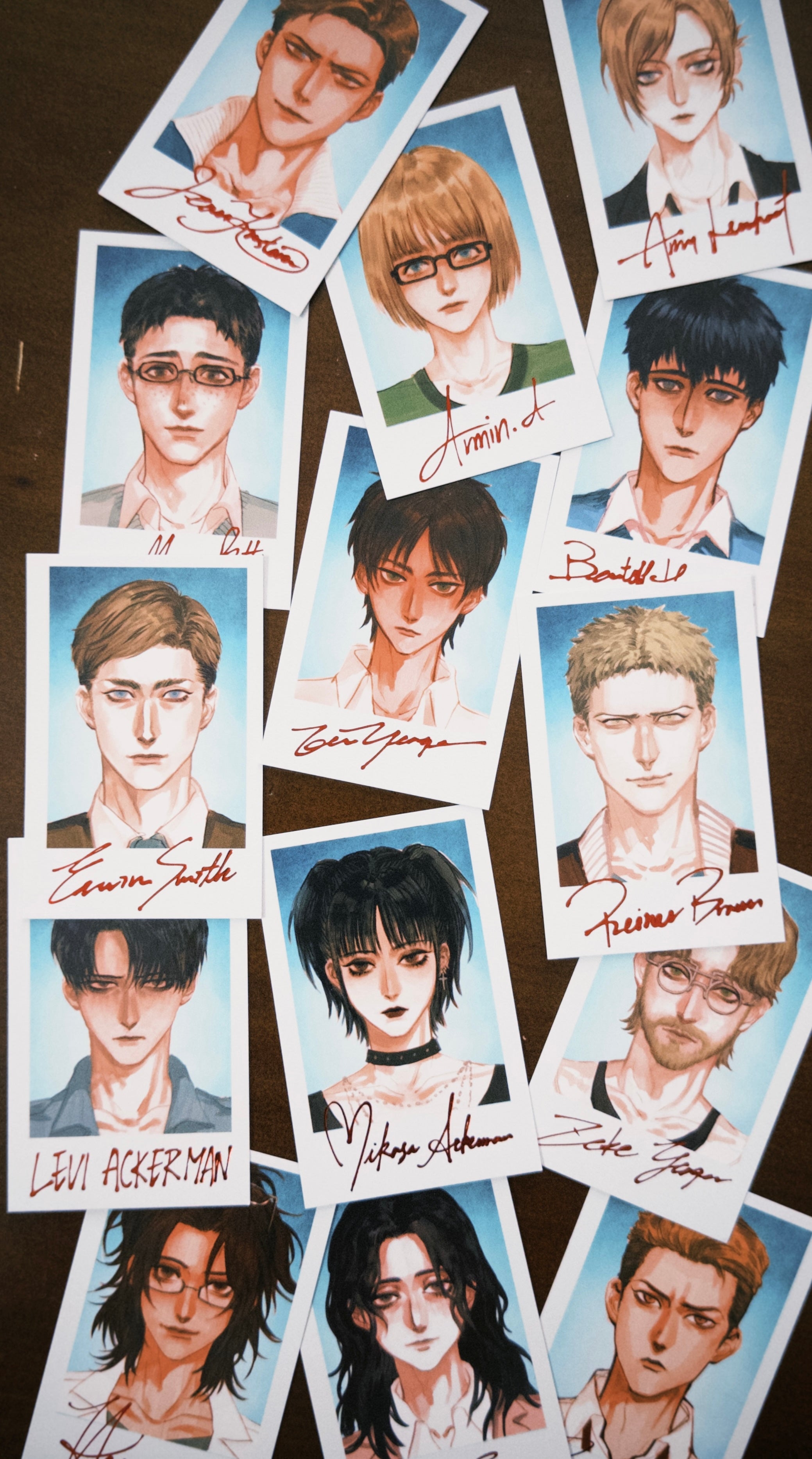 The SNK High School AU ID card | 2AM museum