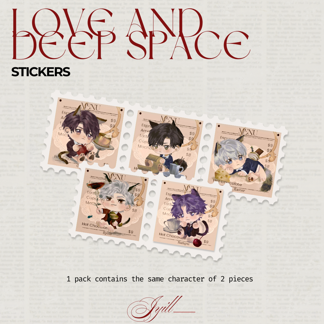 LADS- cat cafe sticker