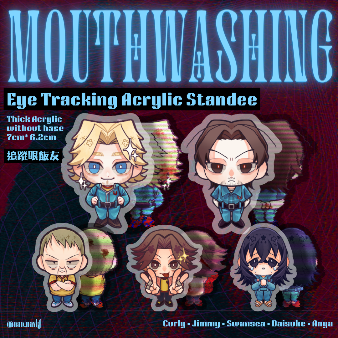 Mouthwashing • Eye Tracking Standee without base