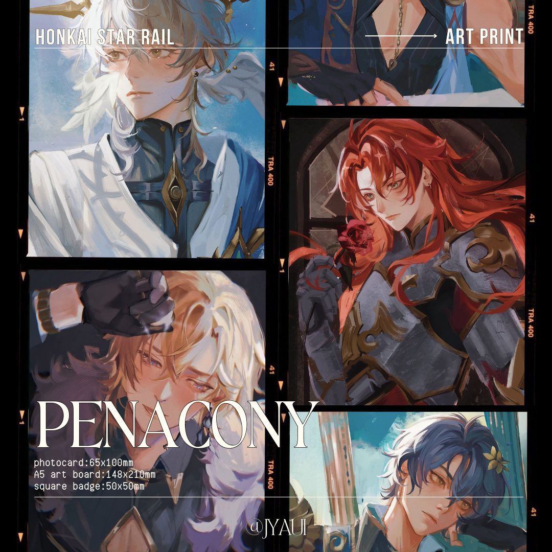 Honkai: Star Rail – Penacony Fan Art Merch (Badge, Photocard, Art Board) by Jyill