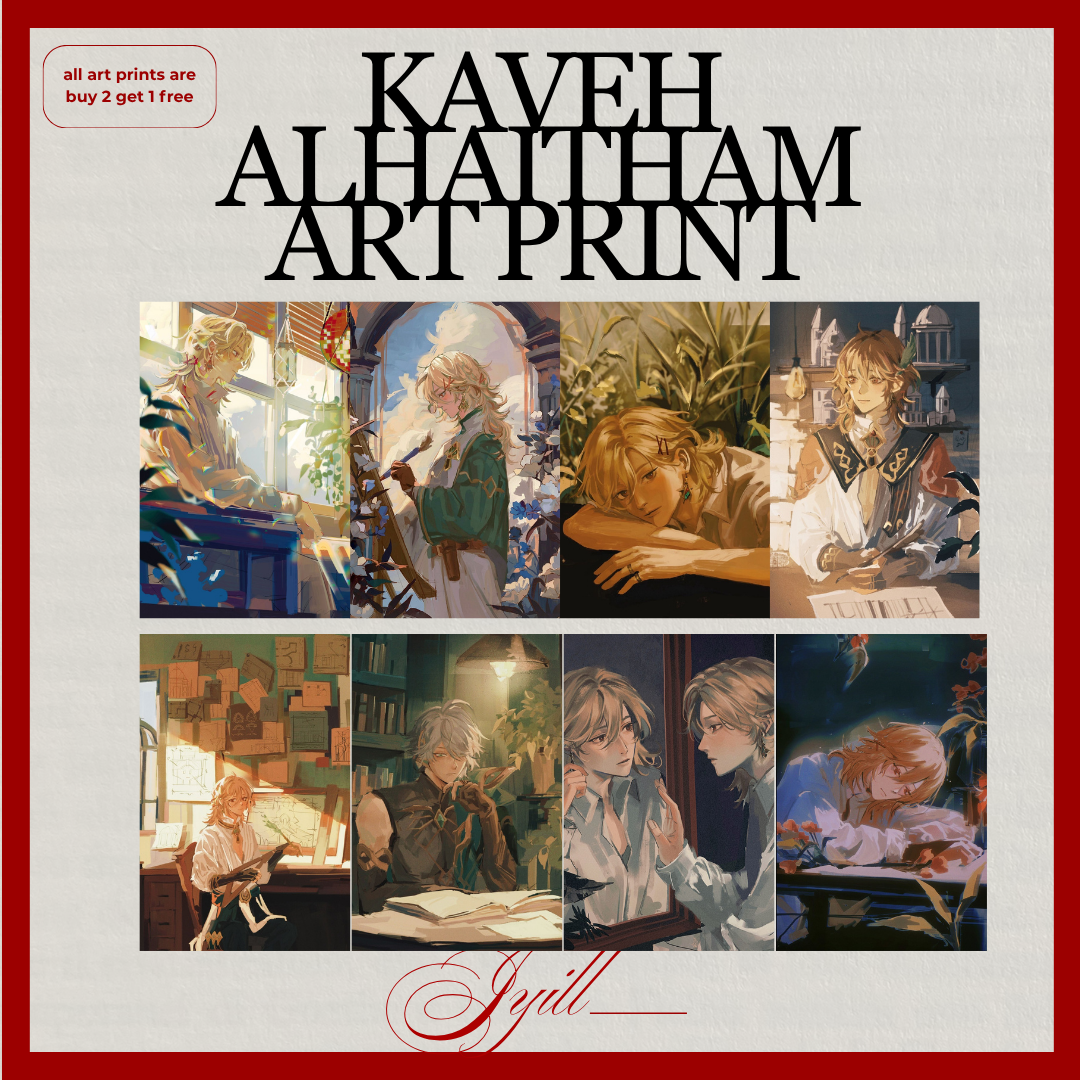 Genshin Impact – Kaveh &amp; Alhaitham Art Prints by Jyill