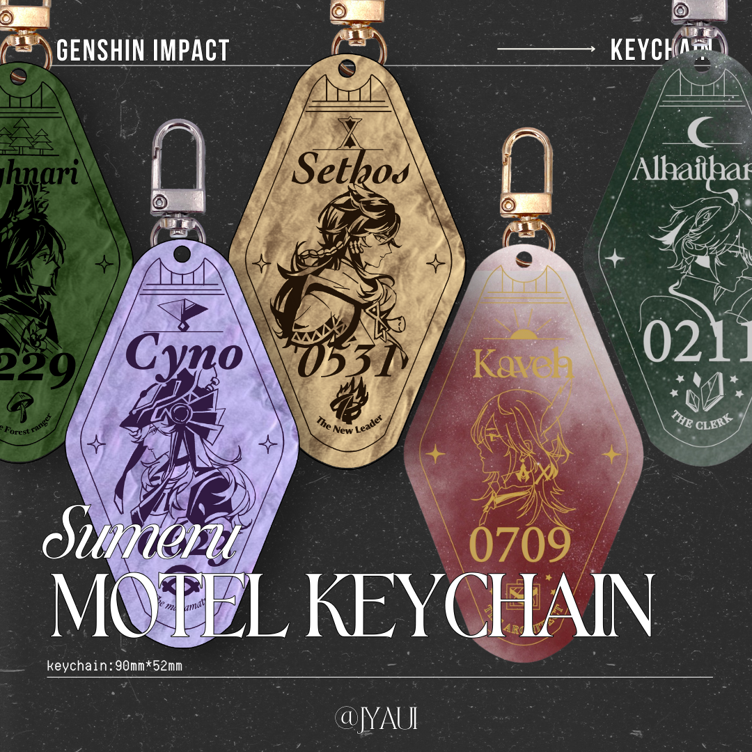 Genshin Impact | Kaveh & Alhaitham Acrylic Motel Keychain