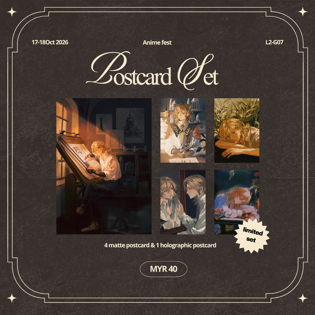 SALE-Genshin-Kaveh postcard set