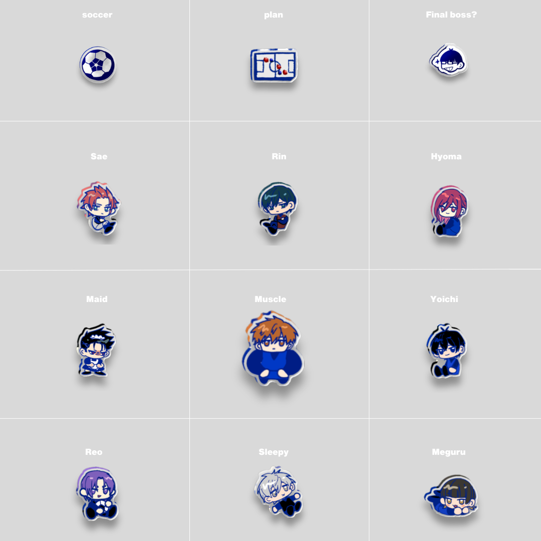 [PRE-ORDER]Bluelock | 12 pieces Acrylic pack