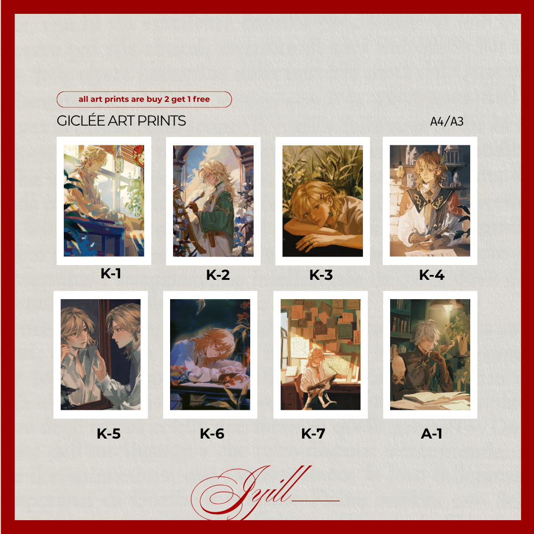Genshin Impact – Kaveh &amp; Alhaitham Art Prints by Jyill