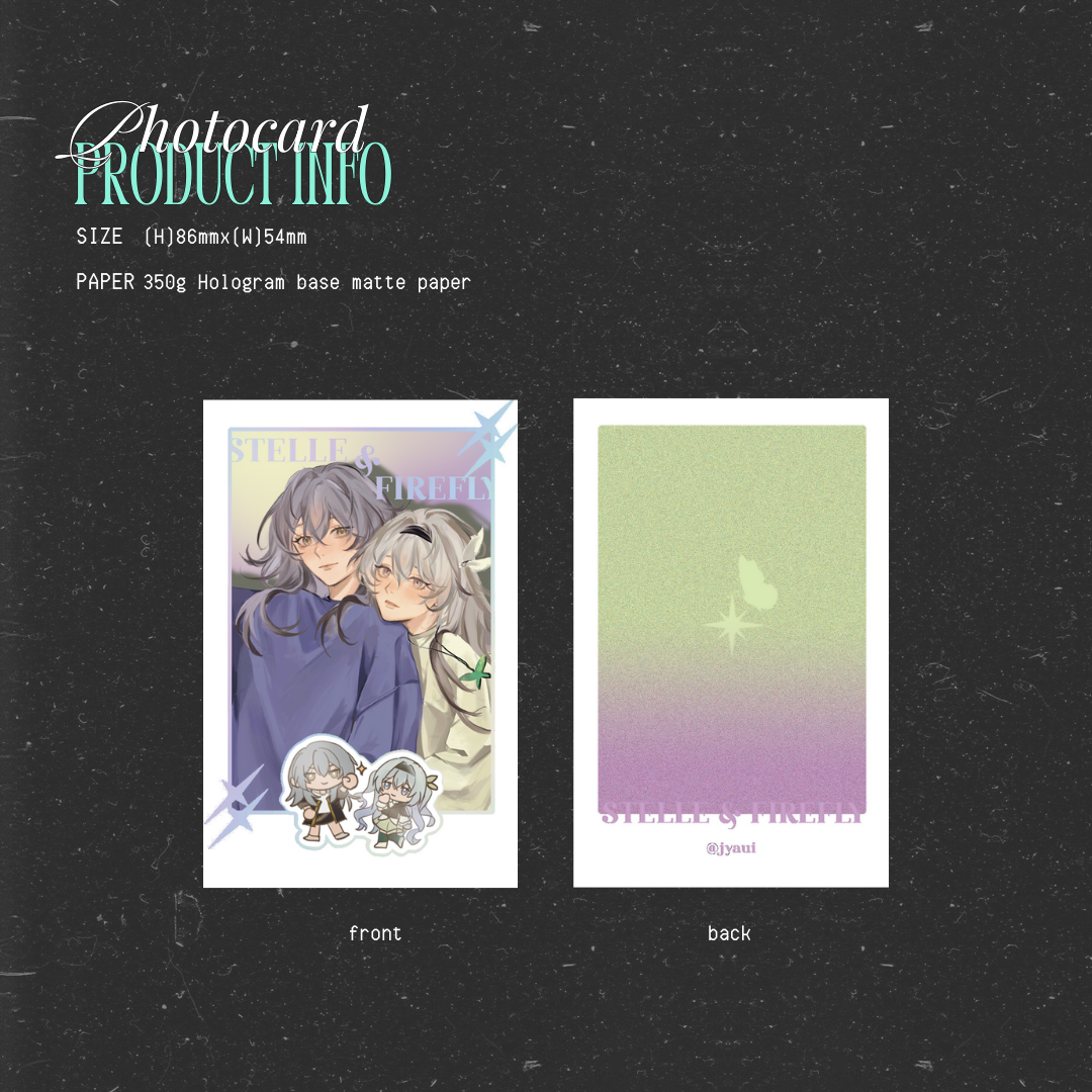 [PRE-ORDER] HSR | STELLEFLY | photocard & acrylic standee