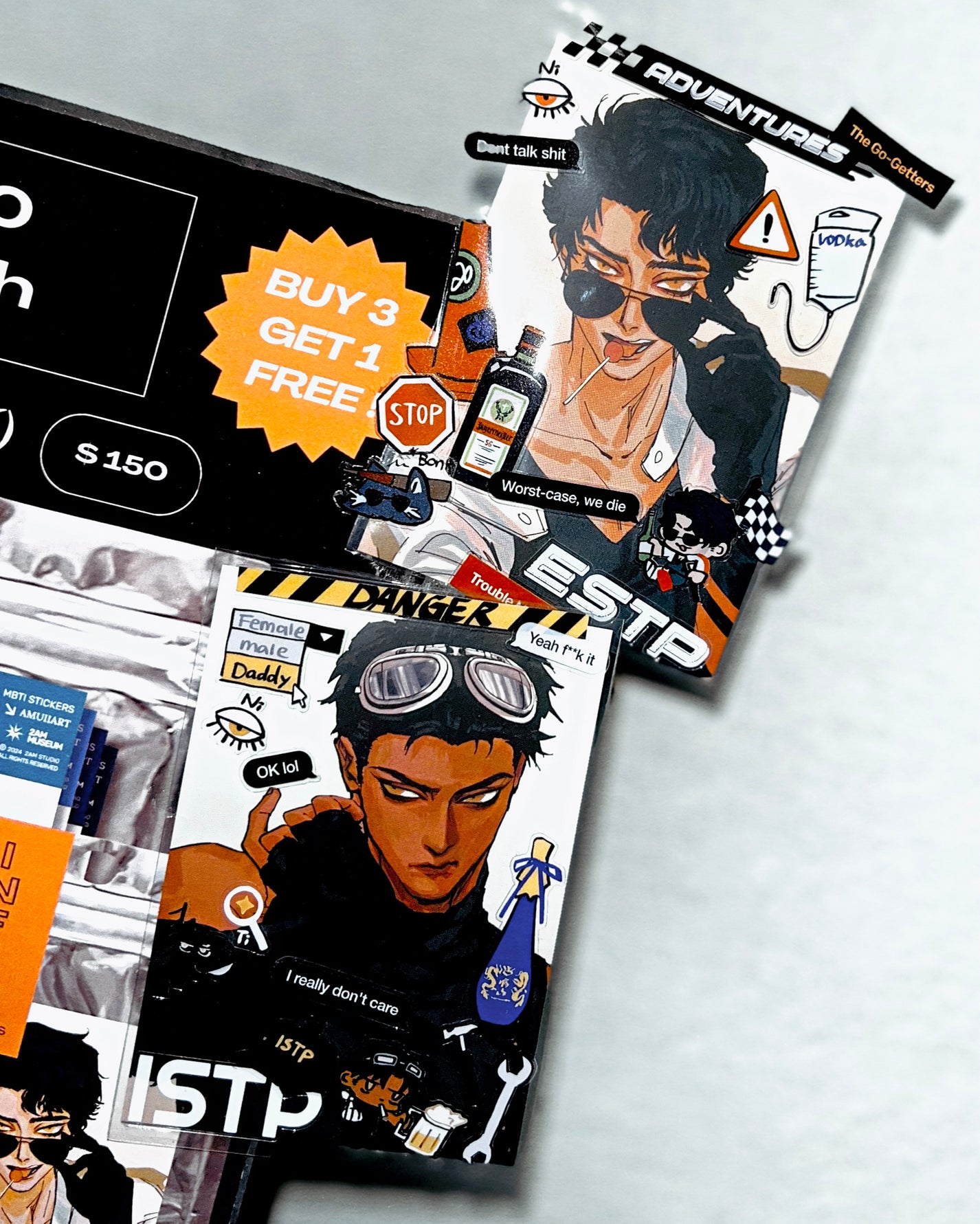 MBTI × Good Kids Club Deco Stickers – Original Character Series (All 16 Types)
