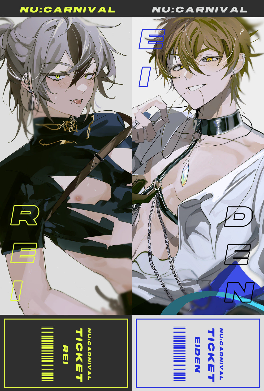 EIDEN x REI hologram ticket SET