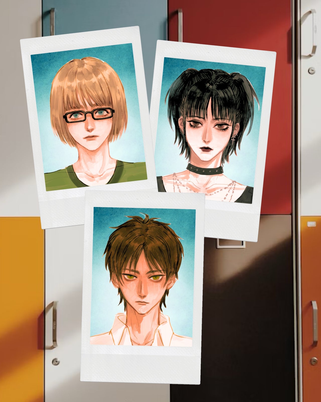 The SNK High School AU ID Photocard