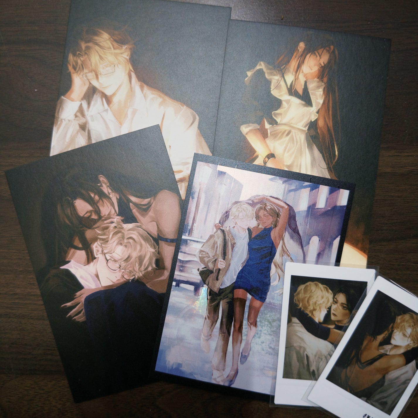 Alien Stage – Luka &amp; Hyuna Fan Art Postcard &amp; Polaroid Set by Jyill