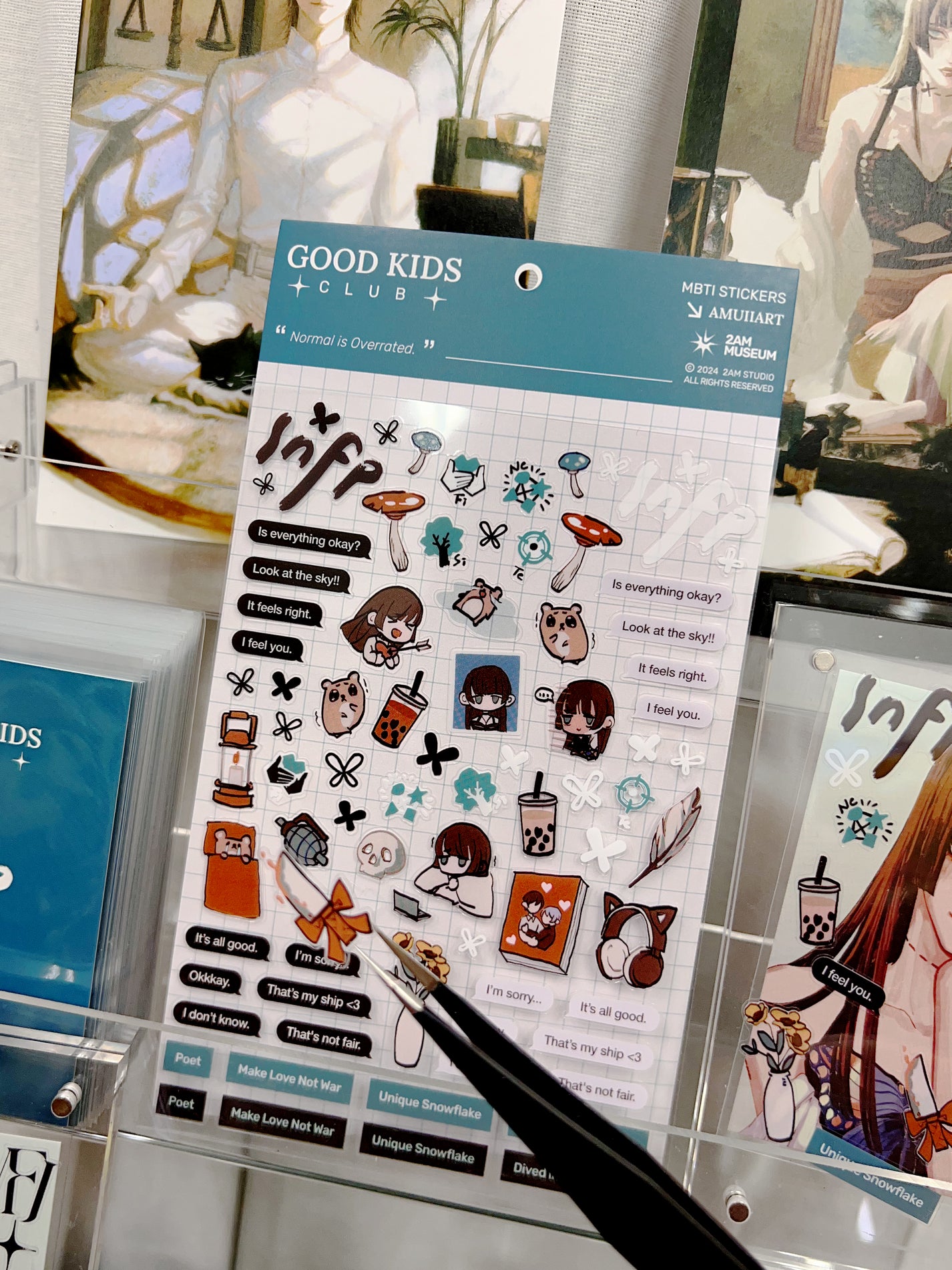 MBTI × Good Kids Club Deco Stickers – Original Character Series (All 16 Types)