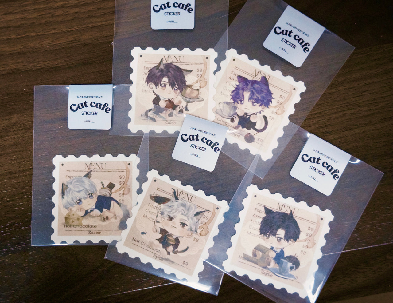 LADS- cat cafe sticker
