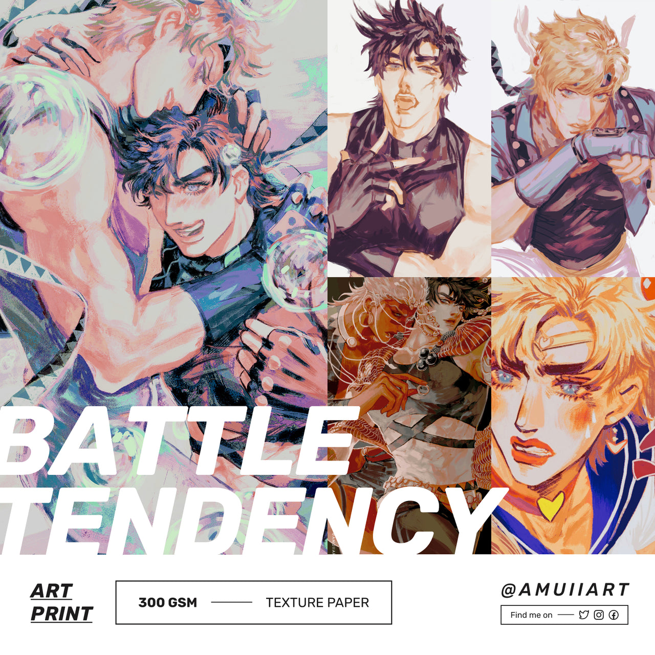 Part 2. Battle Tendency / JJBA Art Print