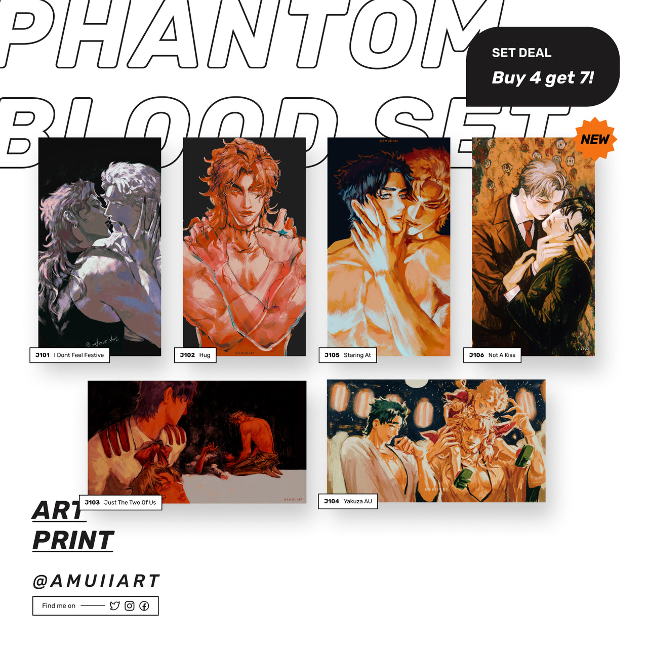 Part 1. Phantom Blood / JJBA Art print