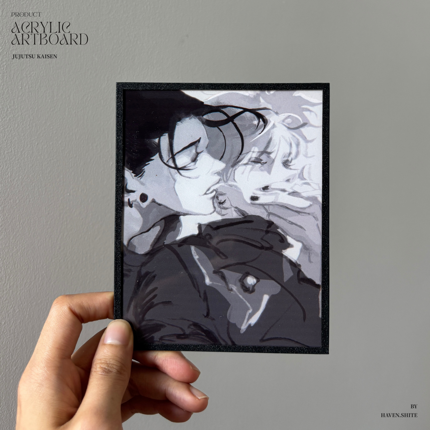 Jujutsu Kaisen Acrylic Art Board – JJK Fan Art by H.Shite