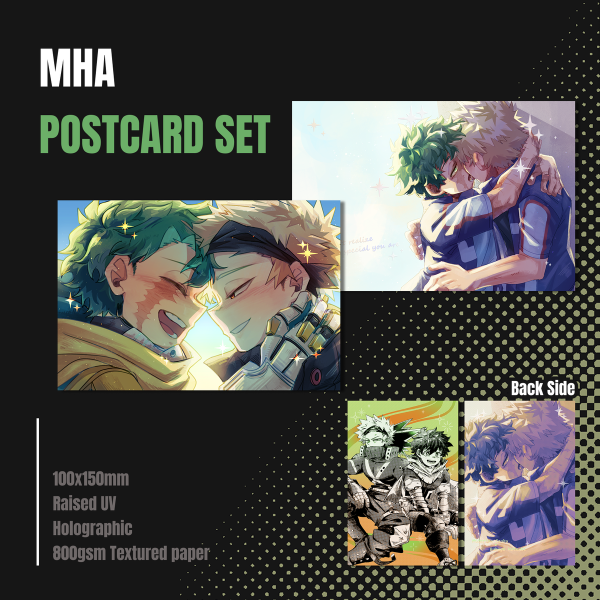 【MHA】UV &amp; Holo postcard set
