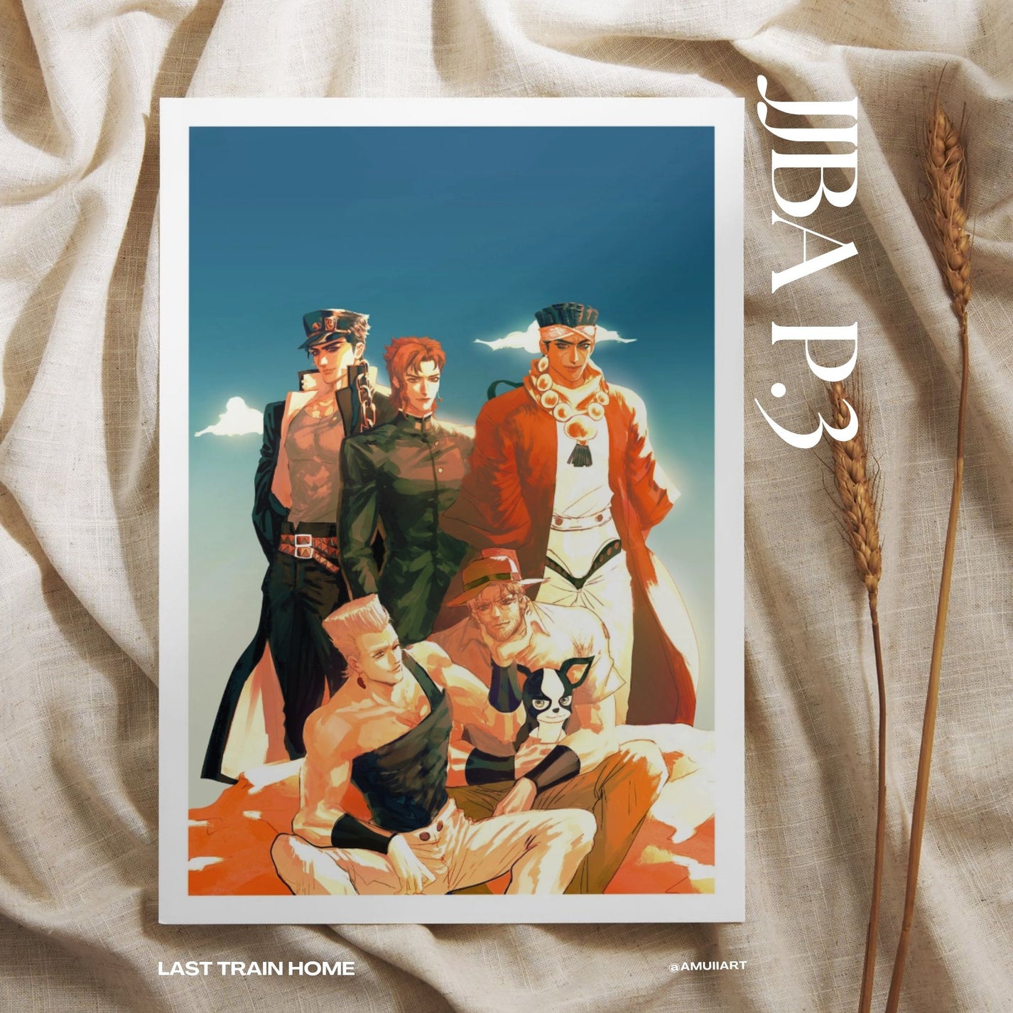 Stardust Crusaders – JoJo's Bizarre Adventure Part 3 Fan Art Print (Jotaro &amp; Crusaders)