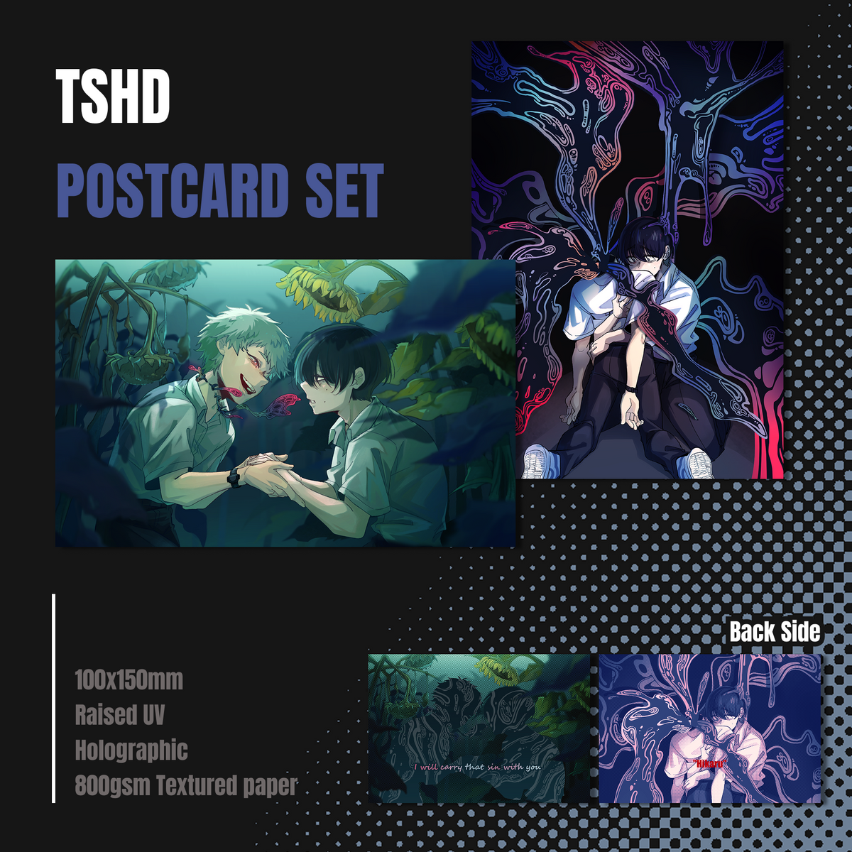 【TSHD】UV &amp; Holo postcard set