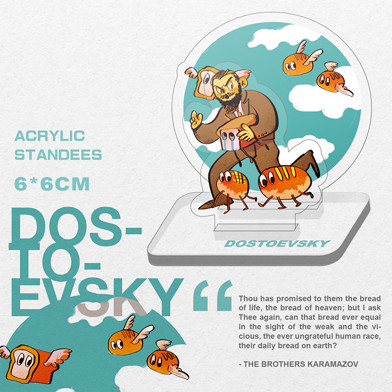 Dostoevsky Acrylic Standees – Brothers Karamazov &amp; Notes from Underground by Mushbuzz