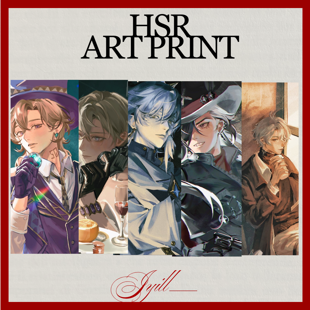 Honkai: Star Rail Art Prints – Aventurine, Sunday &amp; More Fan Art by Jyill