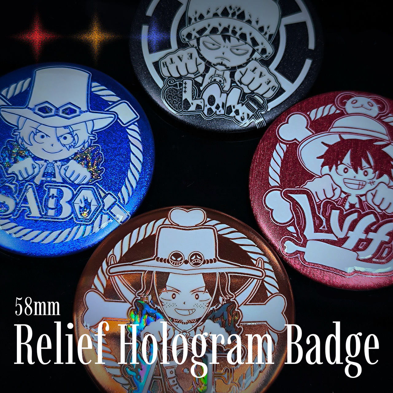 One Piece • Relief Hologram Badge