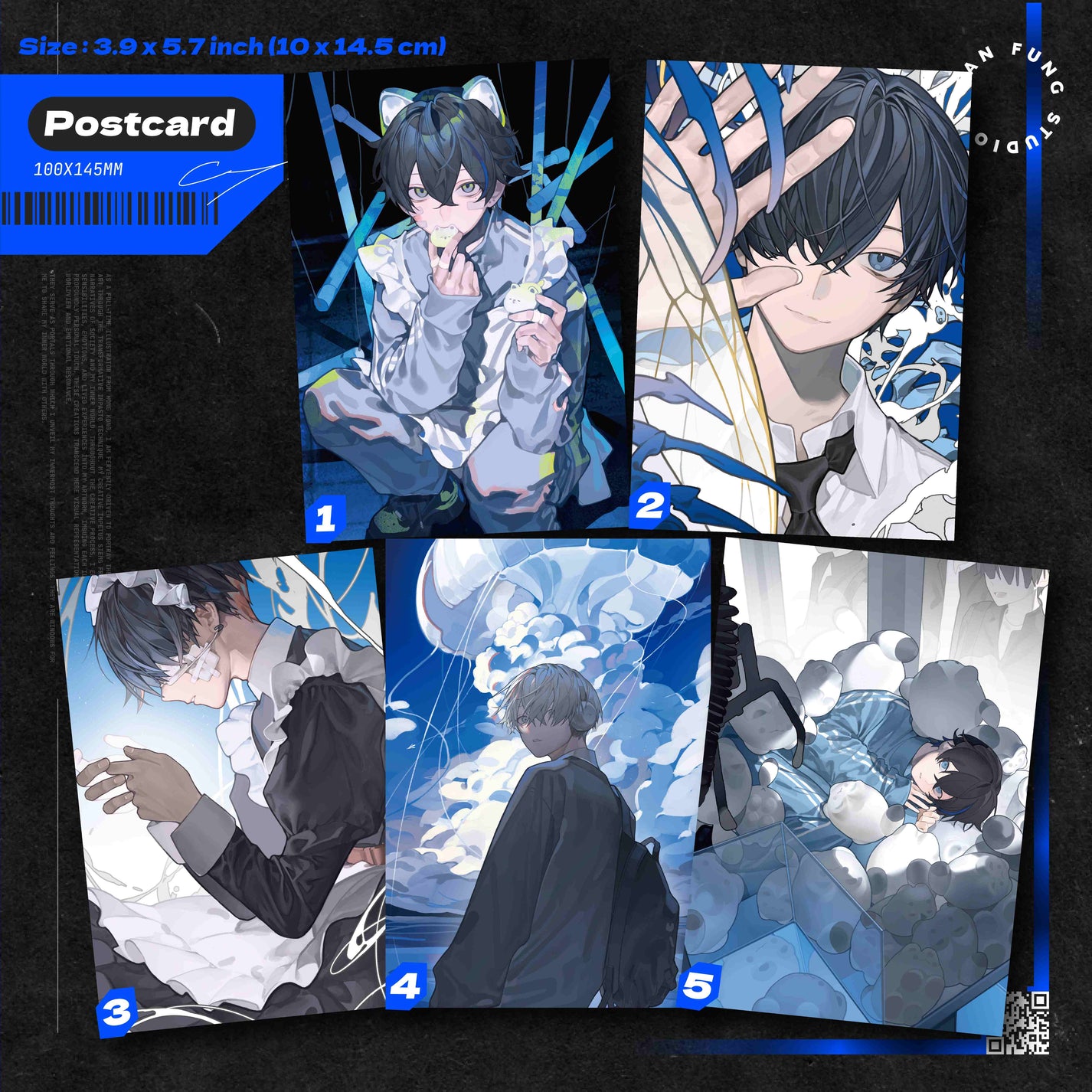 Original Character Postcard Vol.2 – Art Postcards by MANFUNG