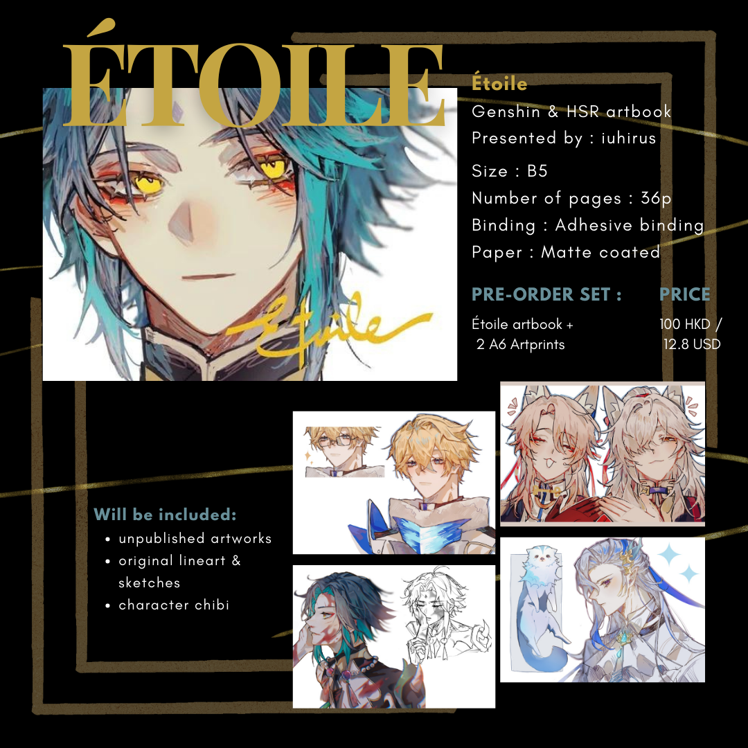 Étoile – Genshin Impact &amp; Honkai: Star Rail Fan Art Artbook by Iuhirus