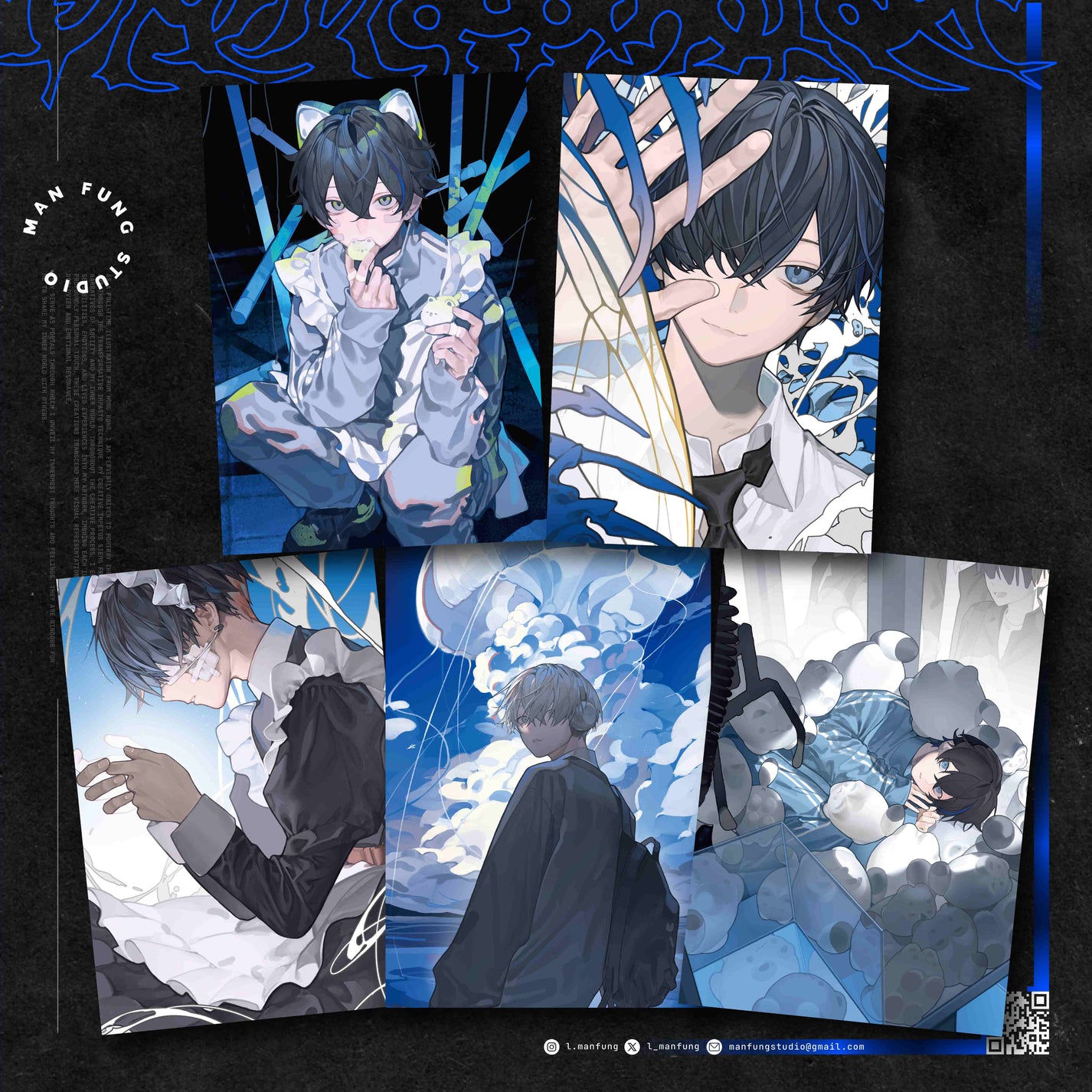 Original Character Postcard Vol.2 – Art Postcards by MANFUNG