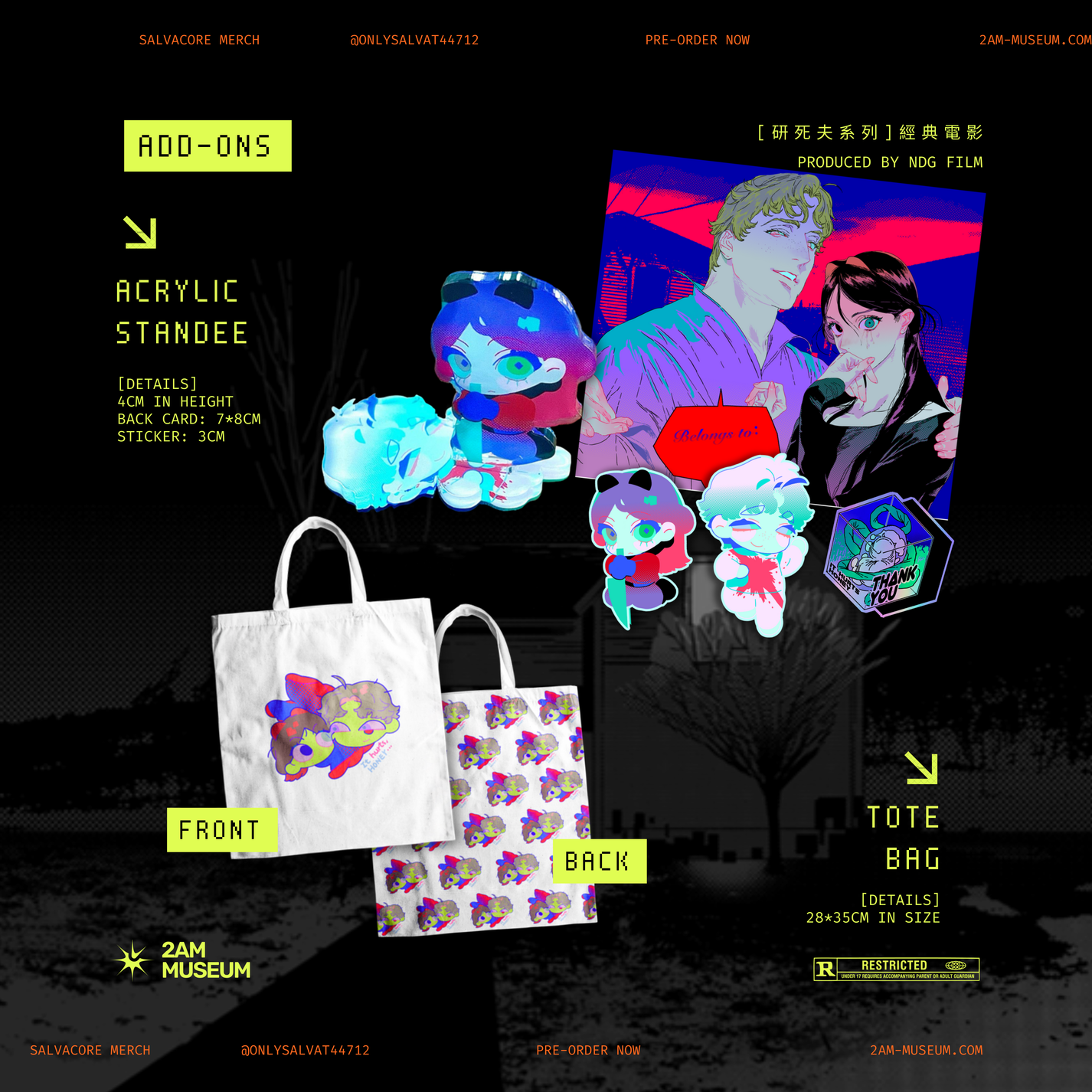 Dead Husband Merch Vol.2 – Original Character Standee &amp; Tote Bag by NDG
