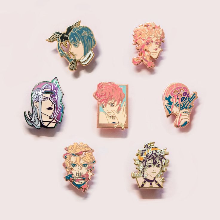 The Golden Moment – JoJo's Bizarre Adventure Part 5 Hard Enamel Pin Set