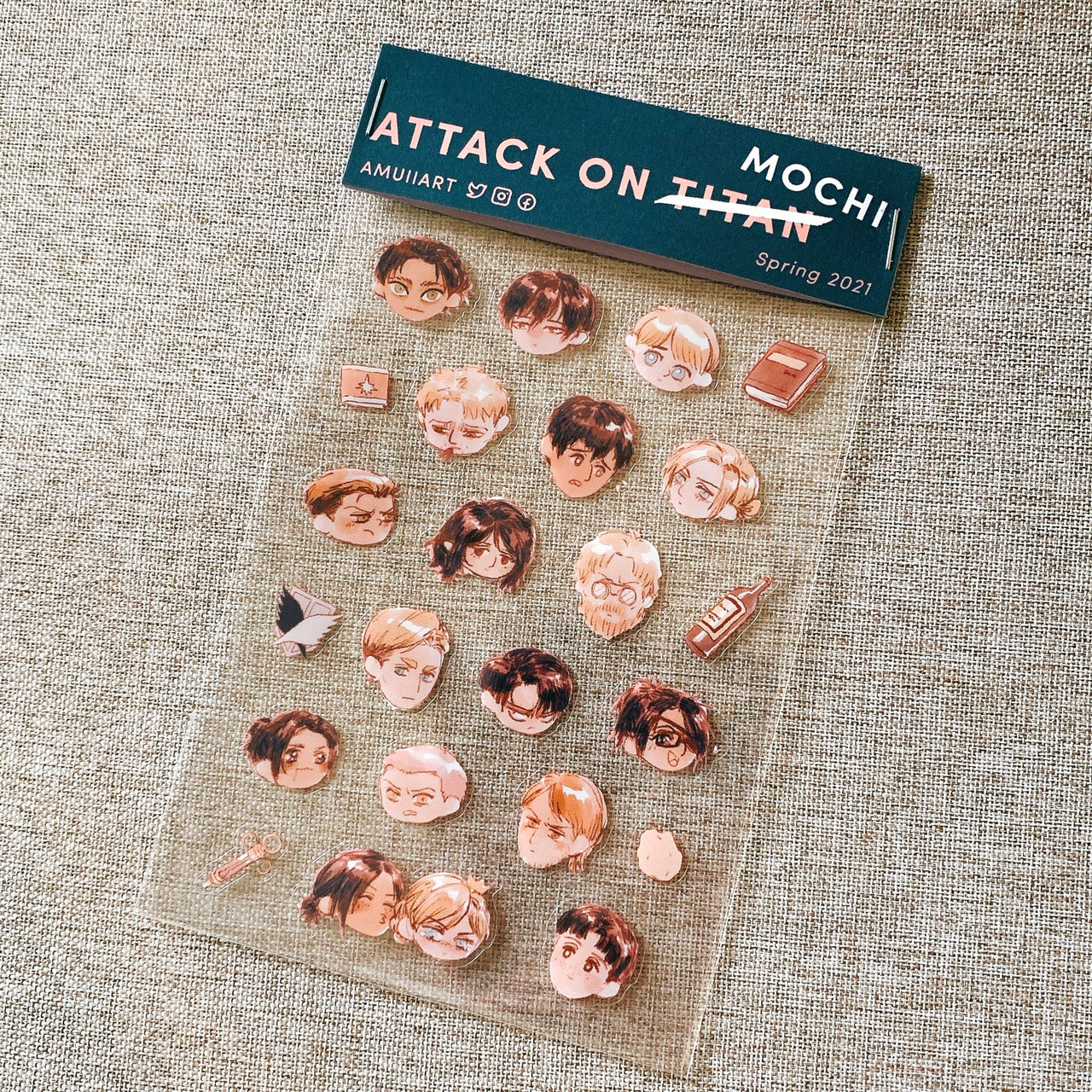 Attack on Mochi Stickers ver. 1