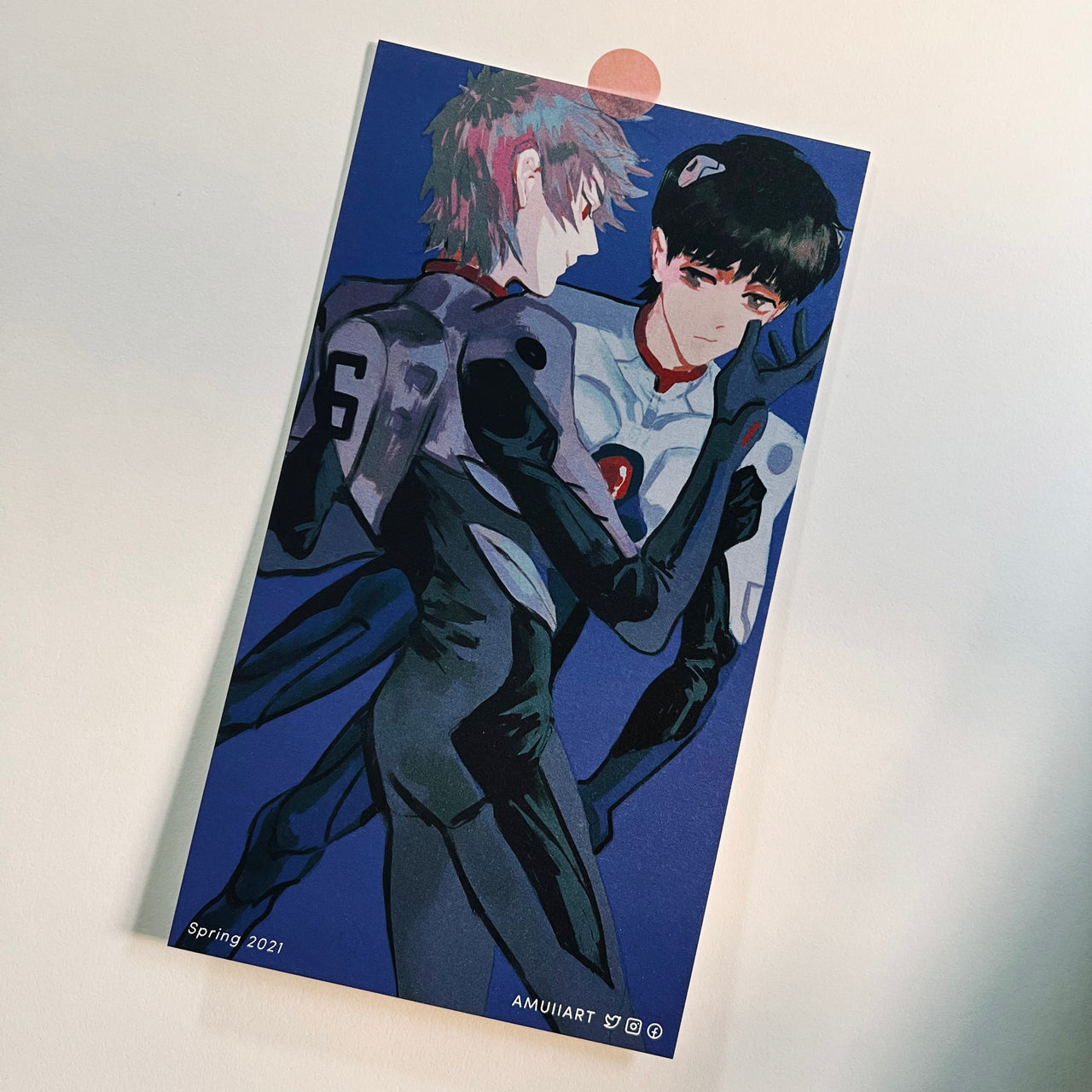 13 / Kaworu & Shinji Art print
