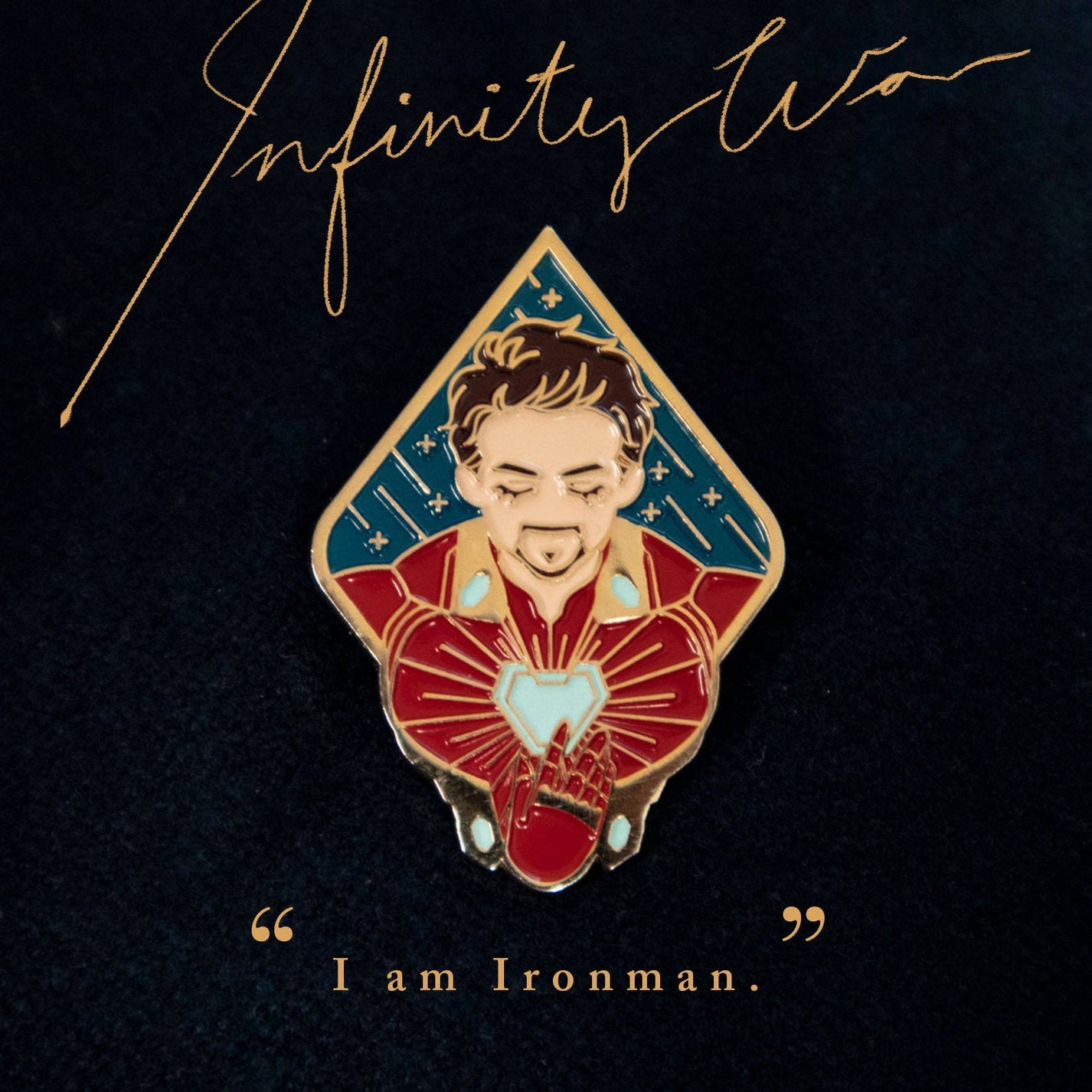 Iron Man Enamel Pin – Marvel Fan Art